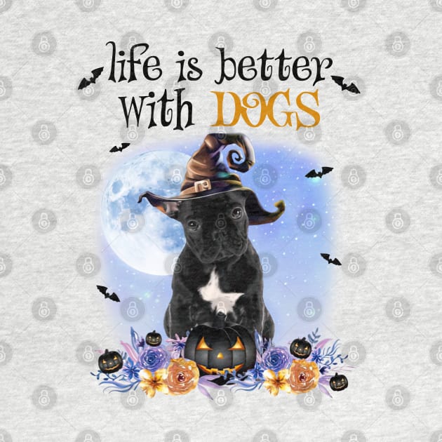 French Bulldog Witch Hat Life Is Better With Dogs by TATTOO project